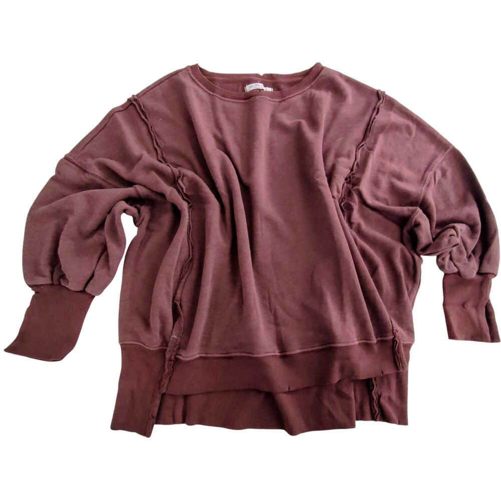 WE THE FREE FREE PEOPLE CAMDEN CHOCOLATE LOVE NWOT L - Picture 1 of 6